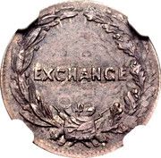 10 Cents - Civil War Patriotic Token - Overstruck on 1838-O Dime - Reverse