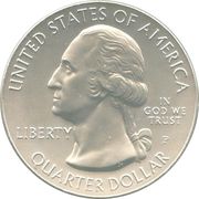 ¼ Dollar "Washington Quarter" (Hot Springs National Park - Silver 5 oz Bullion) - Obverse