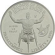 1 Dollar (Atlanta Olympics - Paralympics) - Obverse
