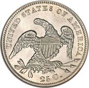 25 Cents "Liberty Cap Quarter" (without motto) - Reverse