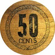 50 Cents - City of North Bend (North Bend, Oregon) - Reverse