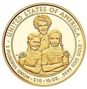 10 Dollars (Nancy Reagan; Bullion Coinage) - Reverse