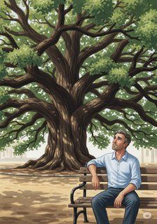 El Roble y el Nombre daily life story for 13-18 years children in Spanish featuring melancholy themes