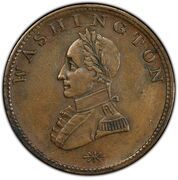 1 Cent - Washington “Double Head” - Obverse