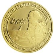 10 Dollars (Abigail Adams; Bullion Coinage) - Reverse