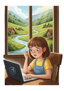 The Wires of Willow Creek educational story for 7-12 years children in English featuring inspiring themes