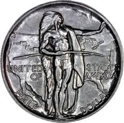 ½ Dollar (Oregon Trail Memorial) - Reverse