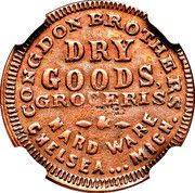Congdon Brothers Dry Goods (Chelsea, Michigan) - Obverse