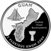 ¼ Dollar "Washington Quarter" (Guam - Silver Proof) - Reverse
