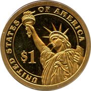 1 Dollar (Franklin Pierce) - Reverse