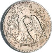 5 Cents "Flowing Hair Half Dime" - Reverse