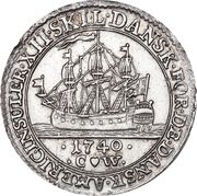 12 Skilling - Christian VI - Reverse
