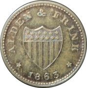 1 Cent (Alden and Frink) - Obverse