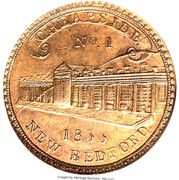 Hard Times Merchant Token - Francis L. Brigham - Dry Goods (New Bedford, Massachusetts) - Obverse