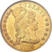 5 Dollars (Liberty Cap / Small Eagle) - Obverse