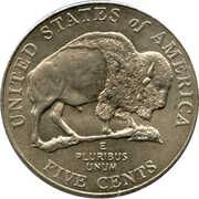 5 Cents "Jefferson Nickel" (Westward Journey, Bison) - Reverse
