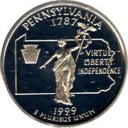 ¼ Dollar "Washington Quarter" (Pennsylvania) - Reverse