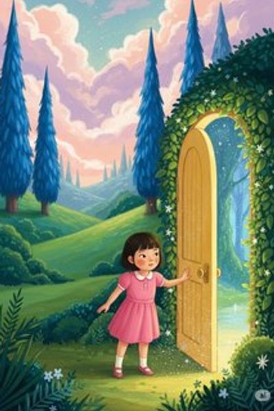 小敏尔和闪亮的星星 fantasy story for 3-6 years children in Chinese featuring warm themes