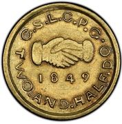 2½ Dollars - Mormon gold - Reverse