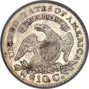 10 Cents "Liberty Cap Dime" (1st variety) - Reverse