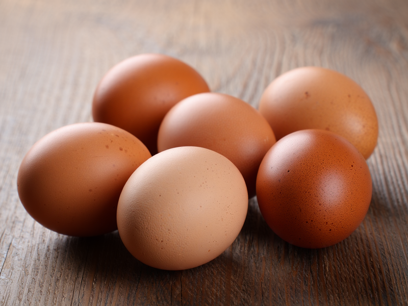 Eggs on a table top
