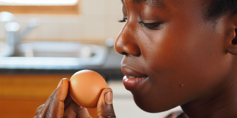 Tasting the Freshness of an Egg at Bibinii Farms