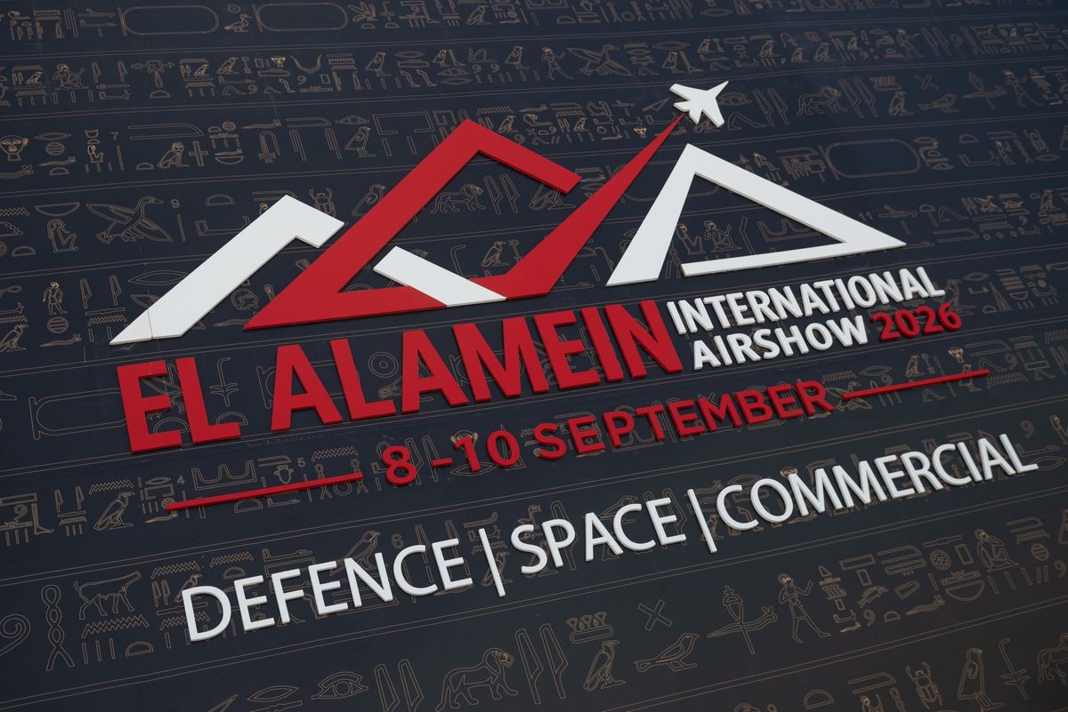 El Alamein International Airshow 2026 signage, defence, space and commercial