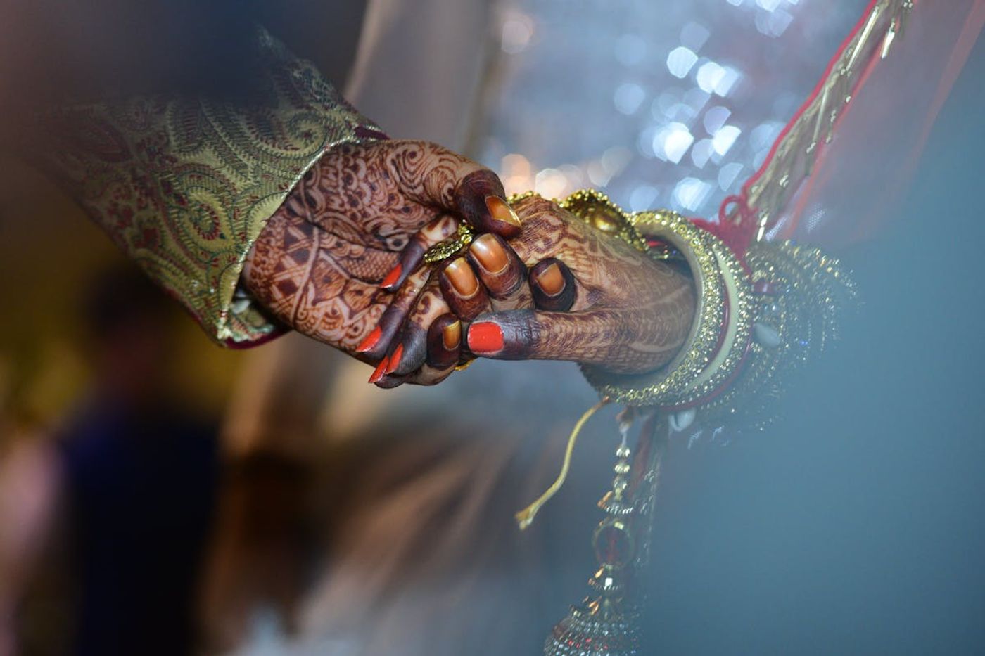 Couple at their wedding during golden hour, filmed by Tanit Studio