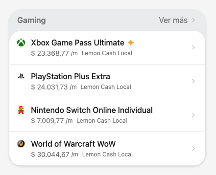 algunas suscripciones gaming con impuestos