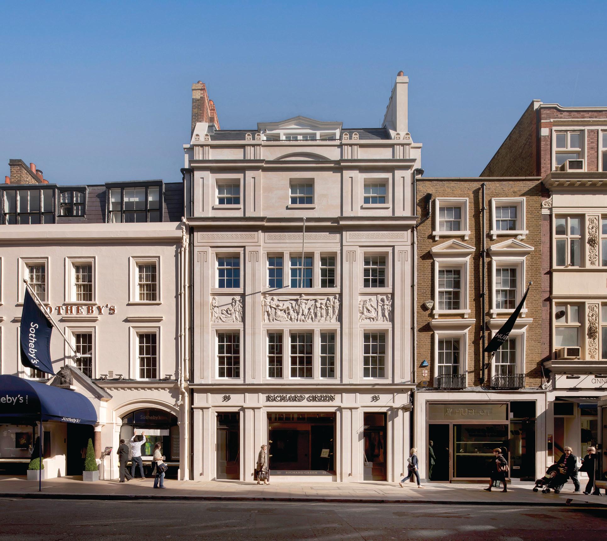 Exterior of the Richard Green gallery