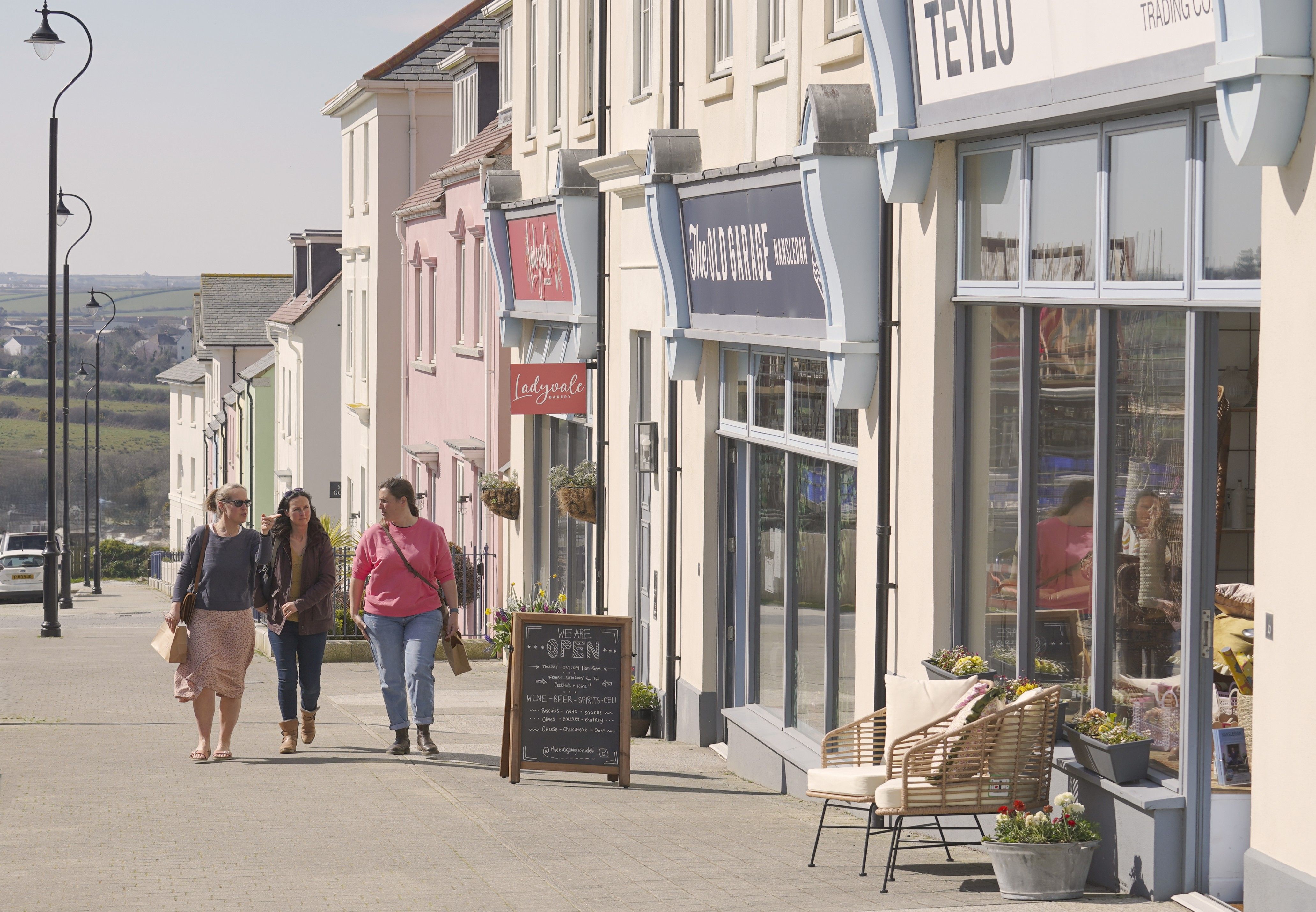 Nansledan high street, an urban extension for Newquay, Cornwall