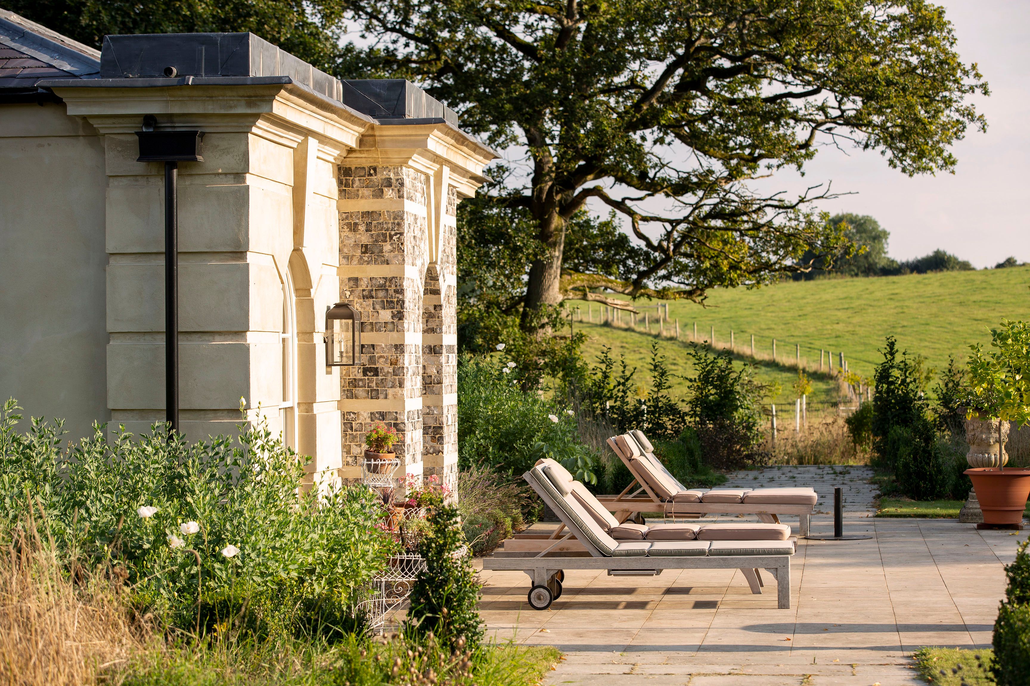 New pool house within the estate grounds