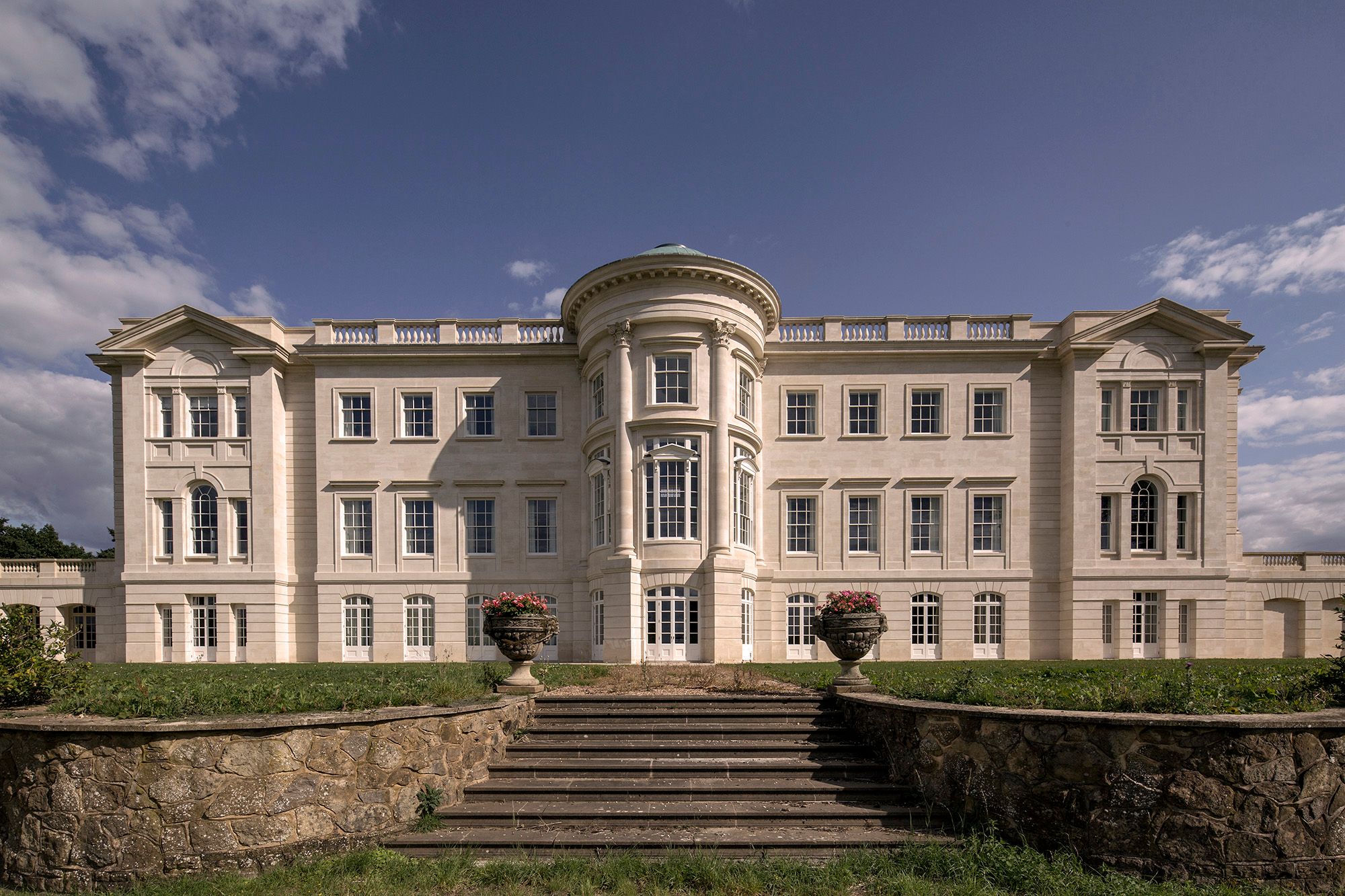 Rear façade of mansion house 