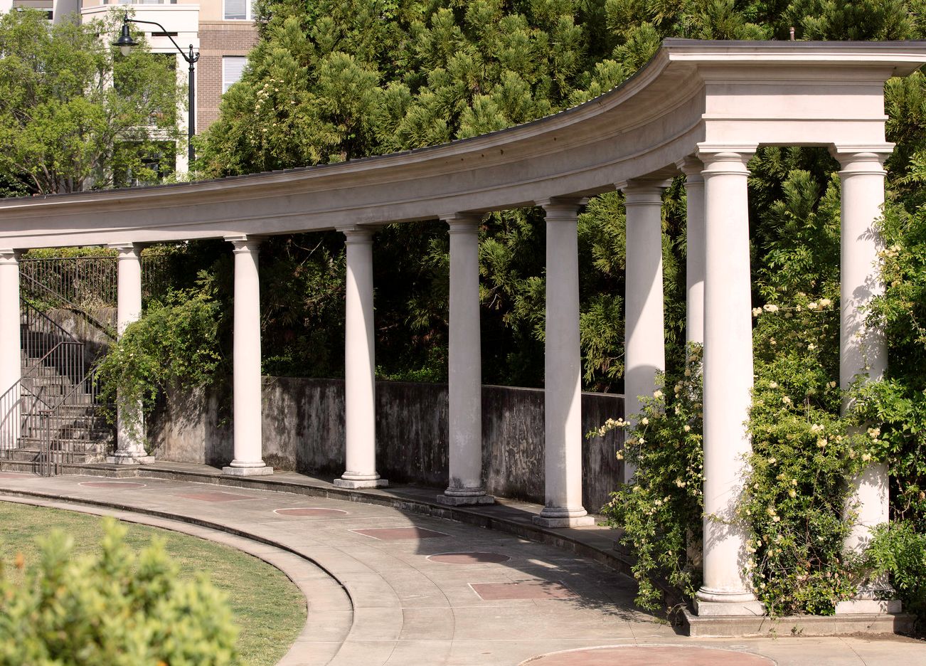 The Millennium Gate Museum sunken garden 