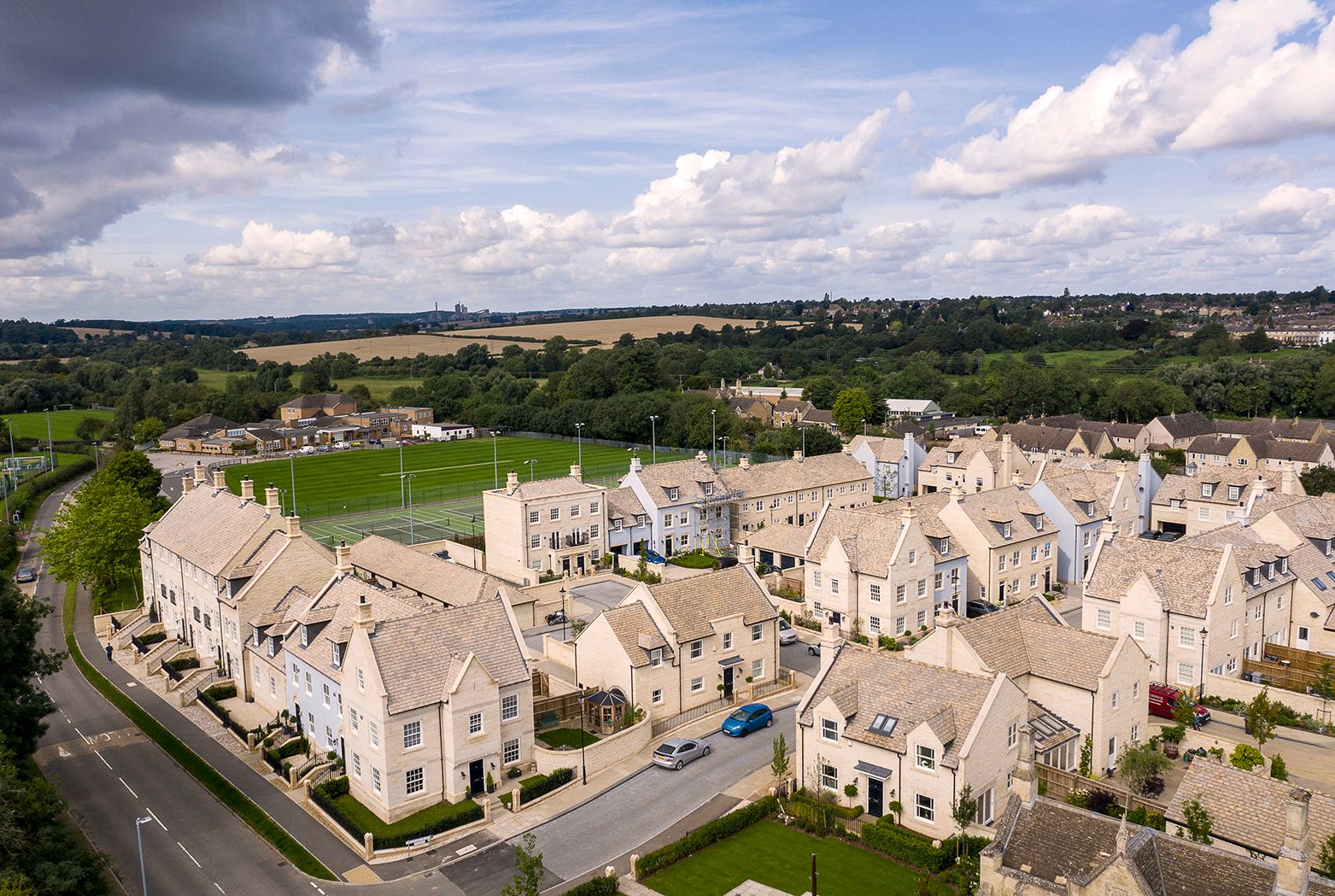 Aerial view of Cecil Square development 