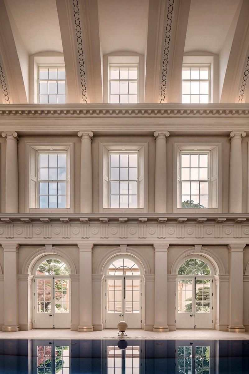 New pool hall detailed to emulate a Roman bath