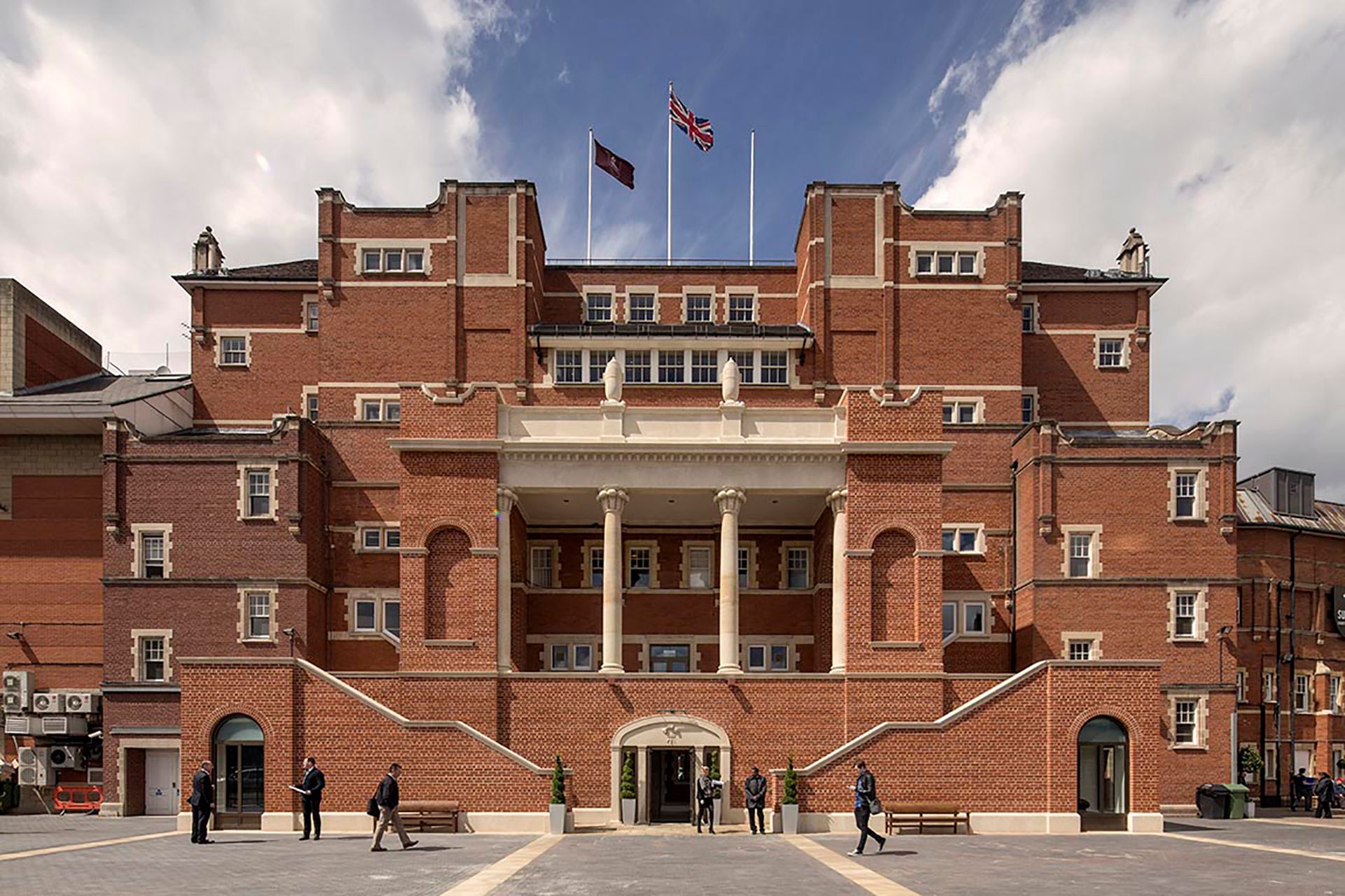 New portico and foreground for The Kia Oval, designed by ADAM Architecture 