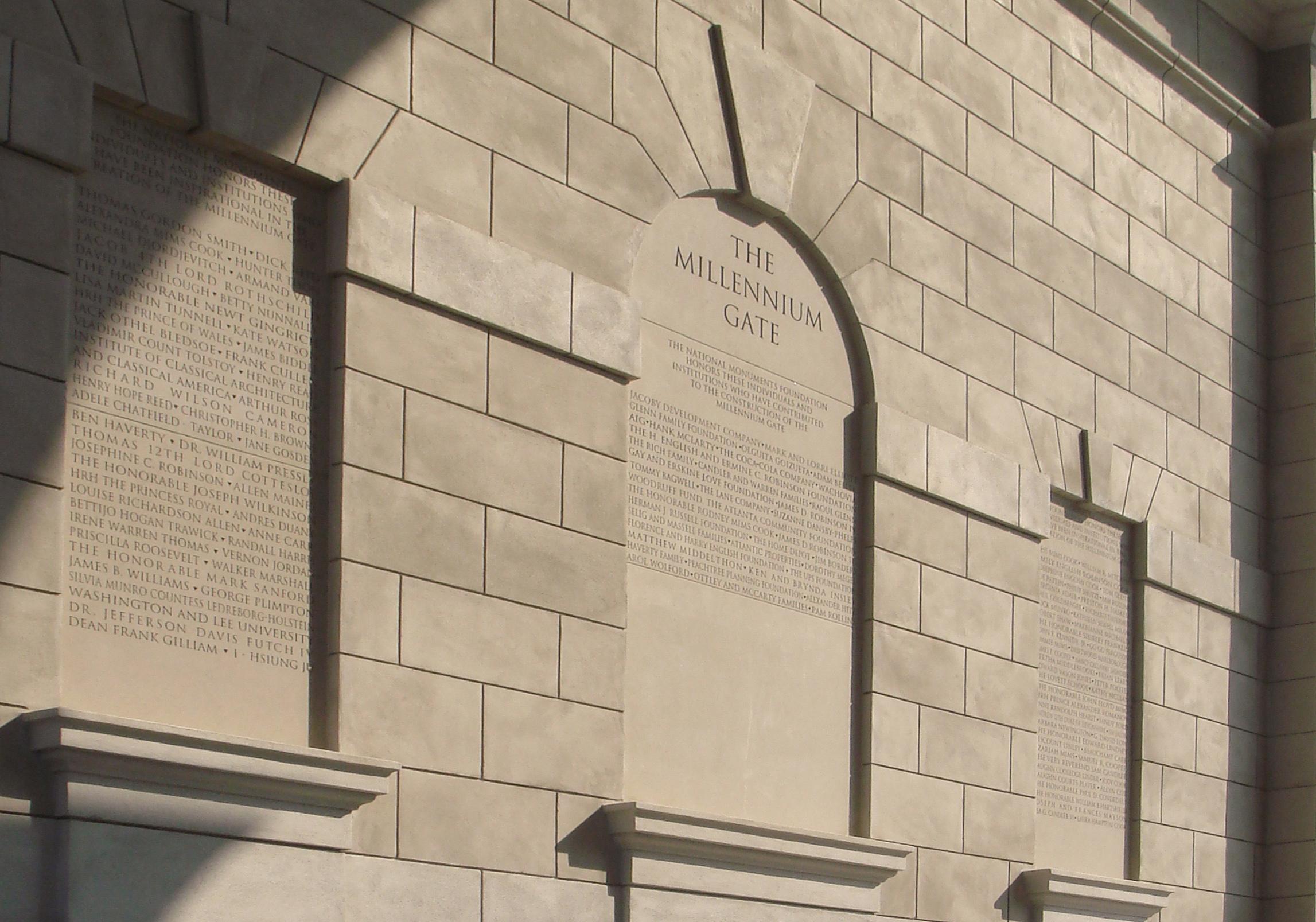Honours to those who contributed to the construction