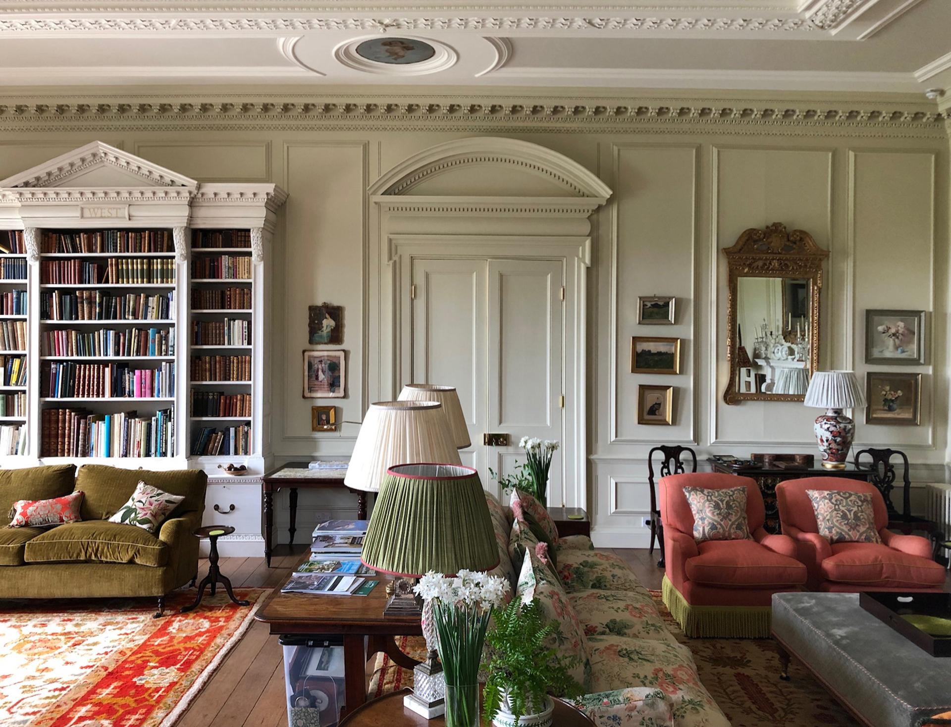 Drawing room of Grade I listed Georgian Country Estate, Dorset