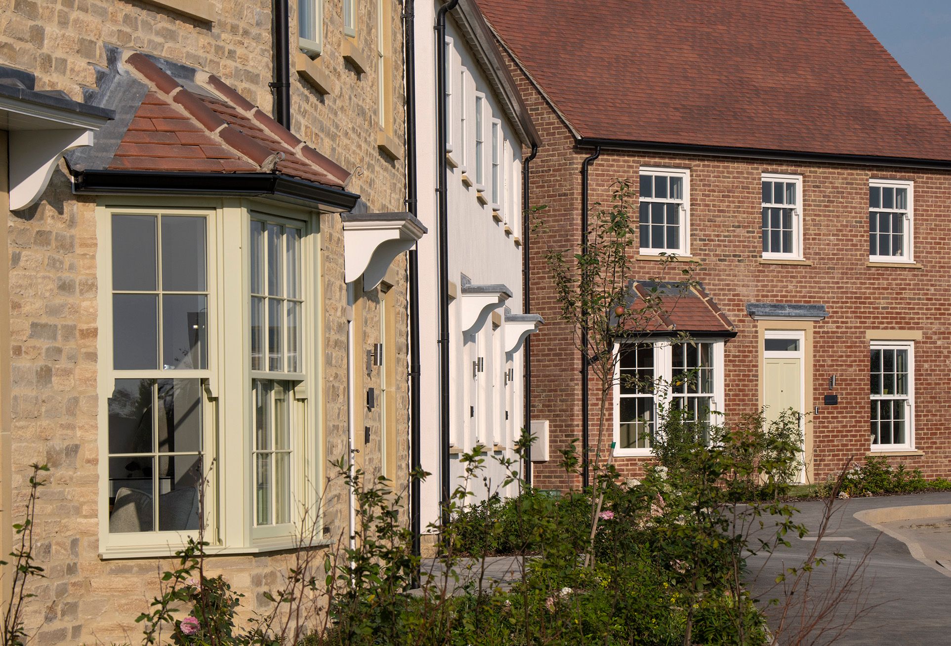 Street of new homes within Park View