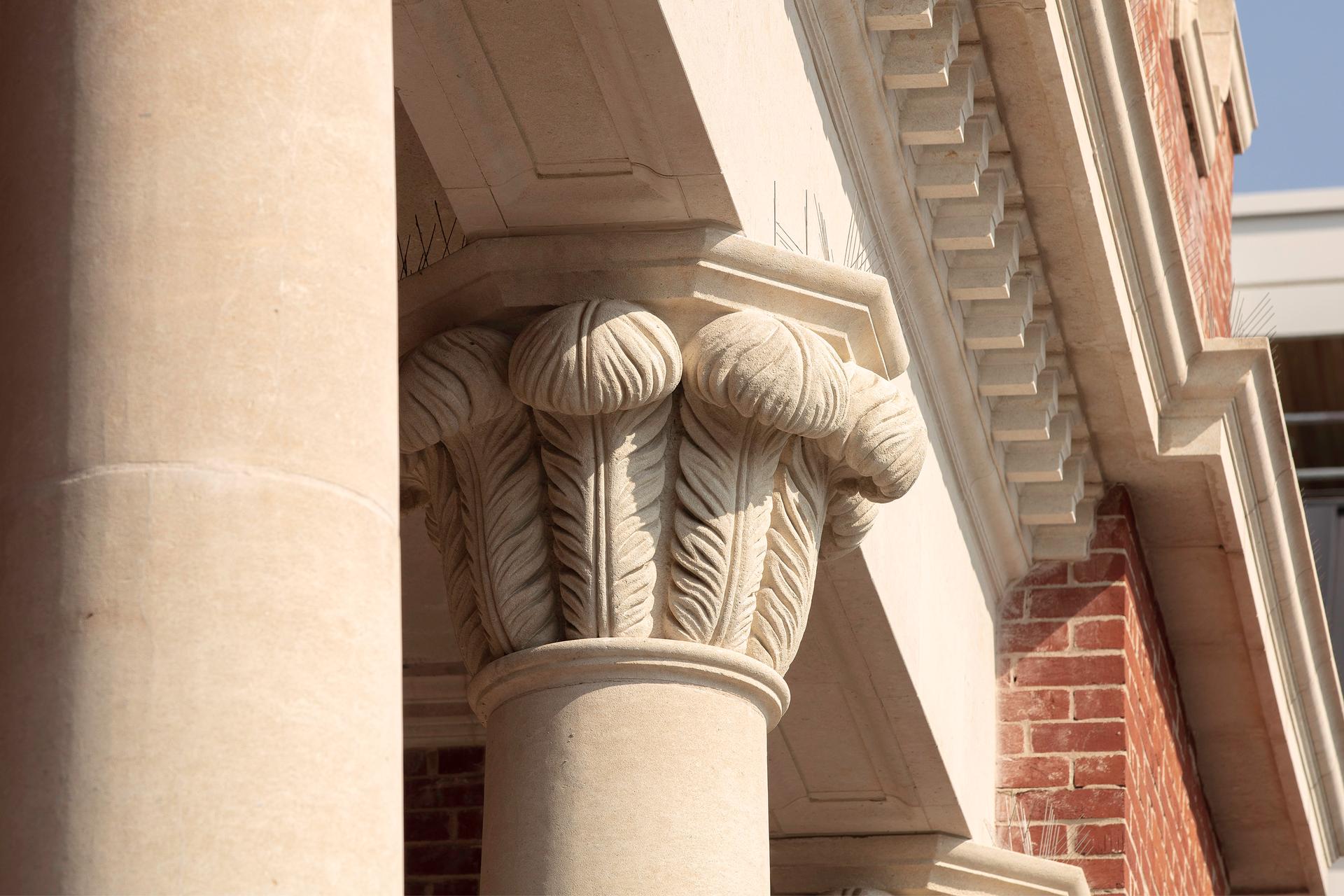 Column detail at The Kia Oval, designed by ADAM Architecture