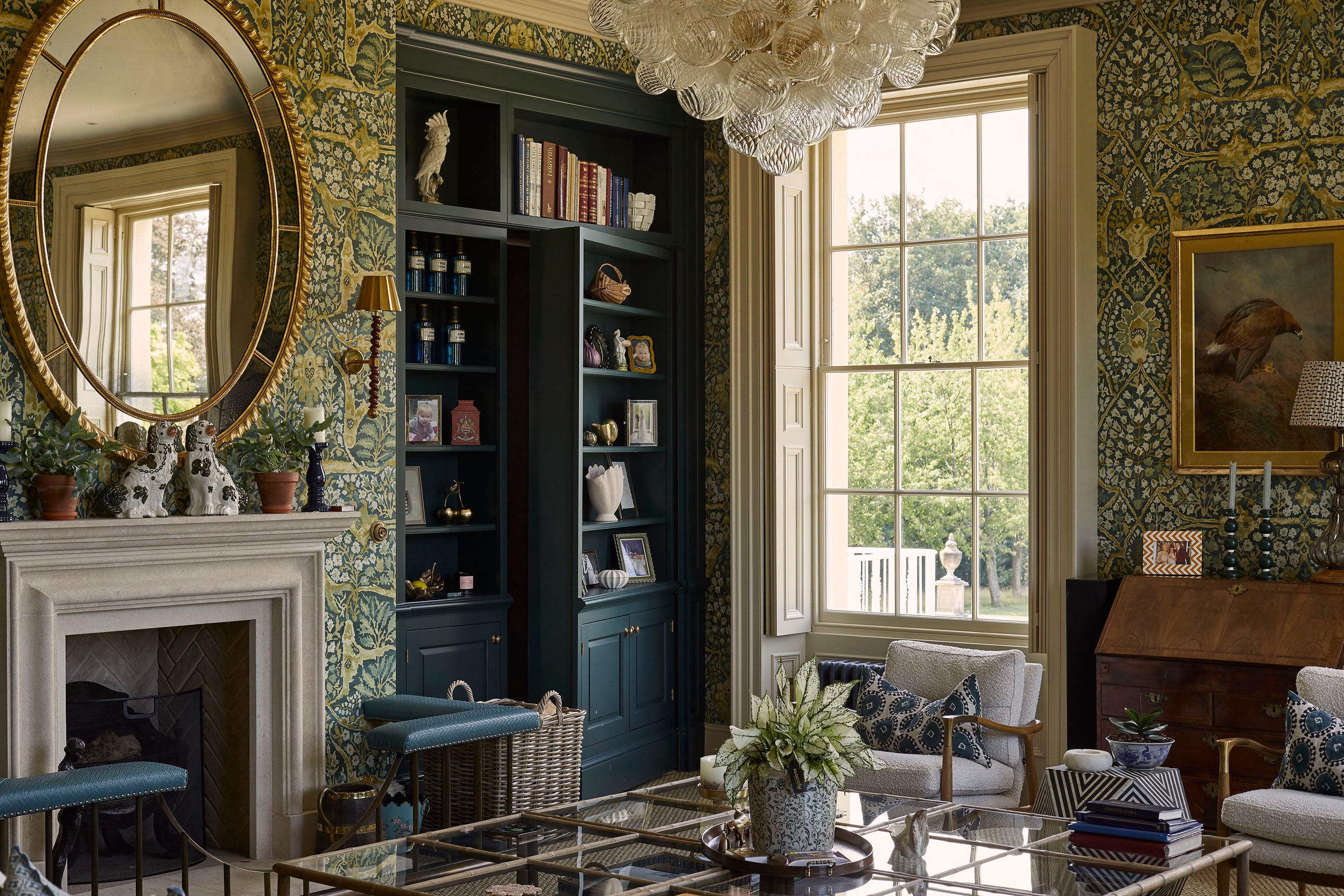 Hidden door within bookcase