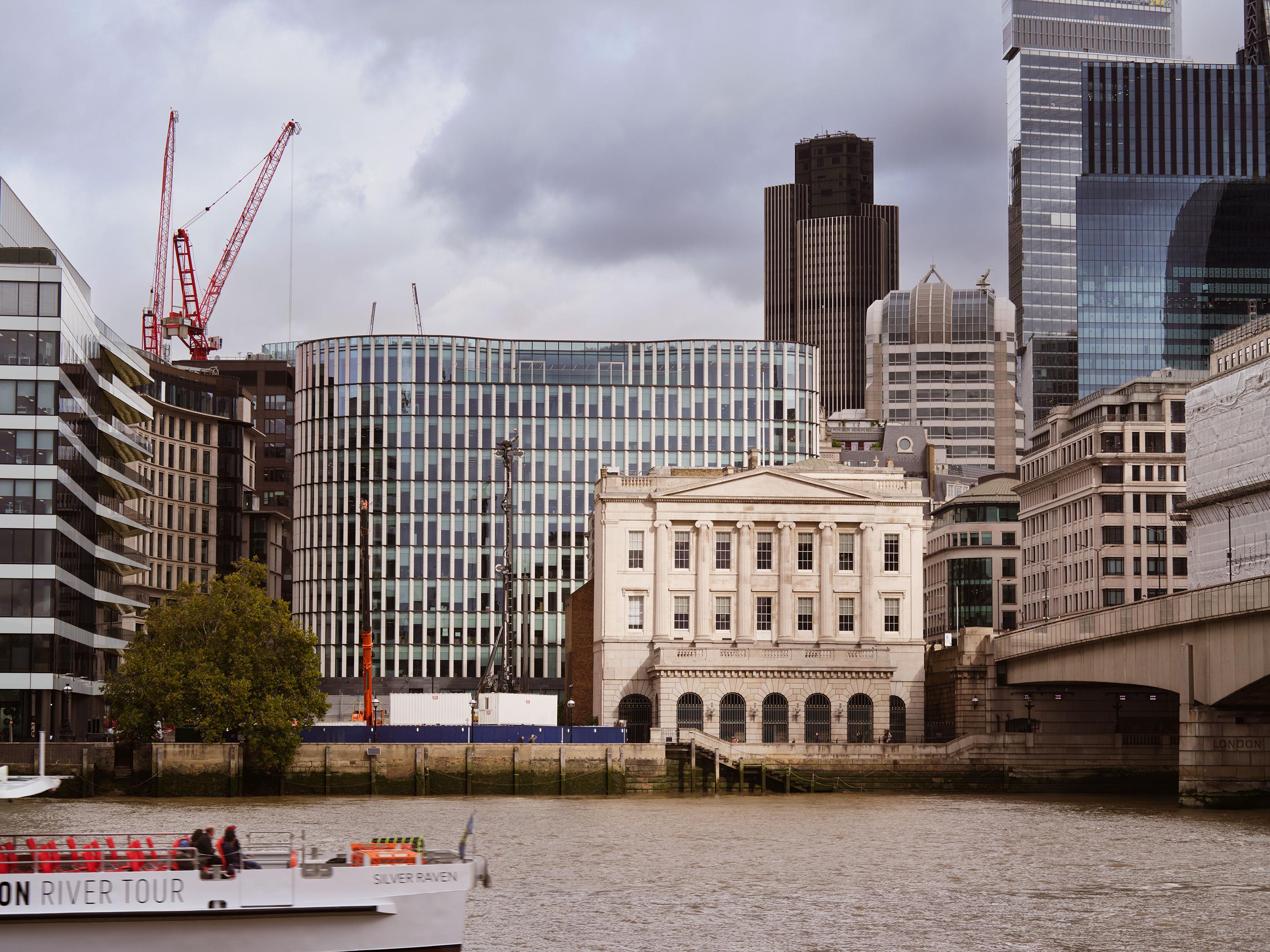 View across the Thames to Fishmonger's Hall, next to London Bridge