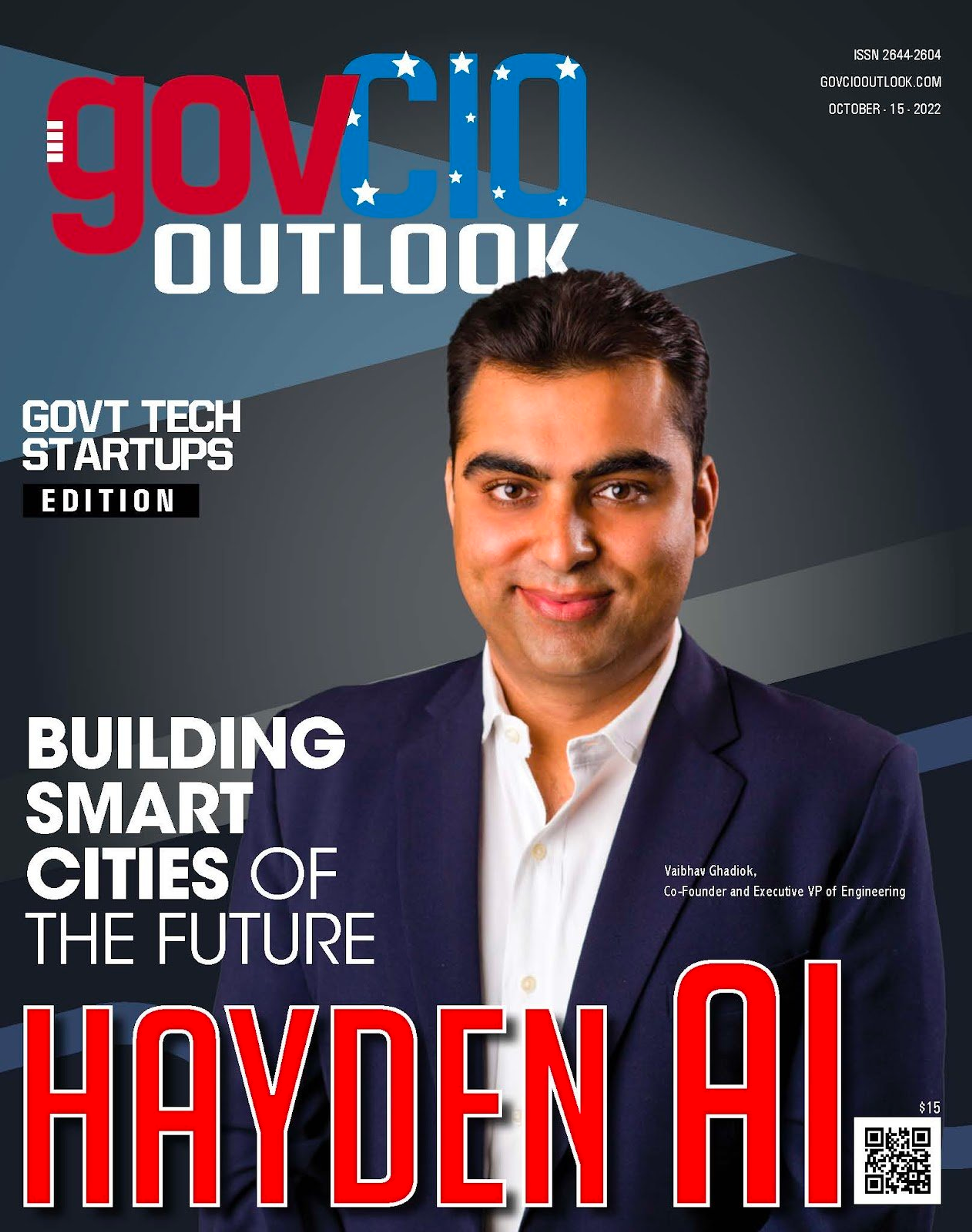 Vaibhav Ghadiok on cover of govCIO magazine