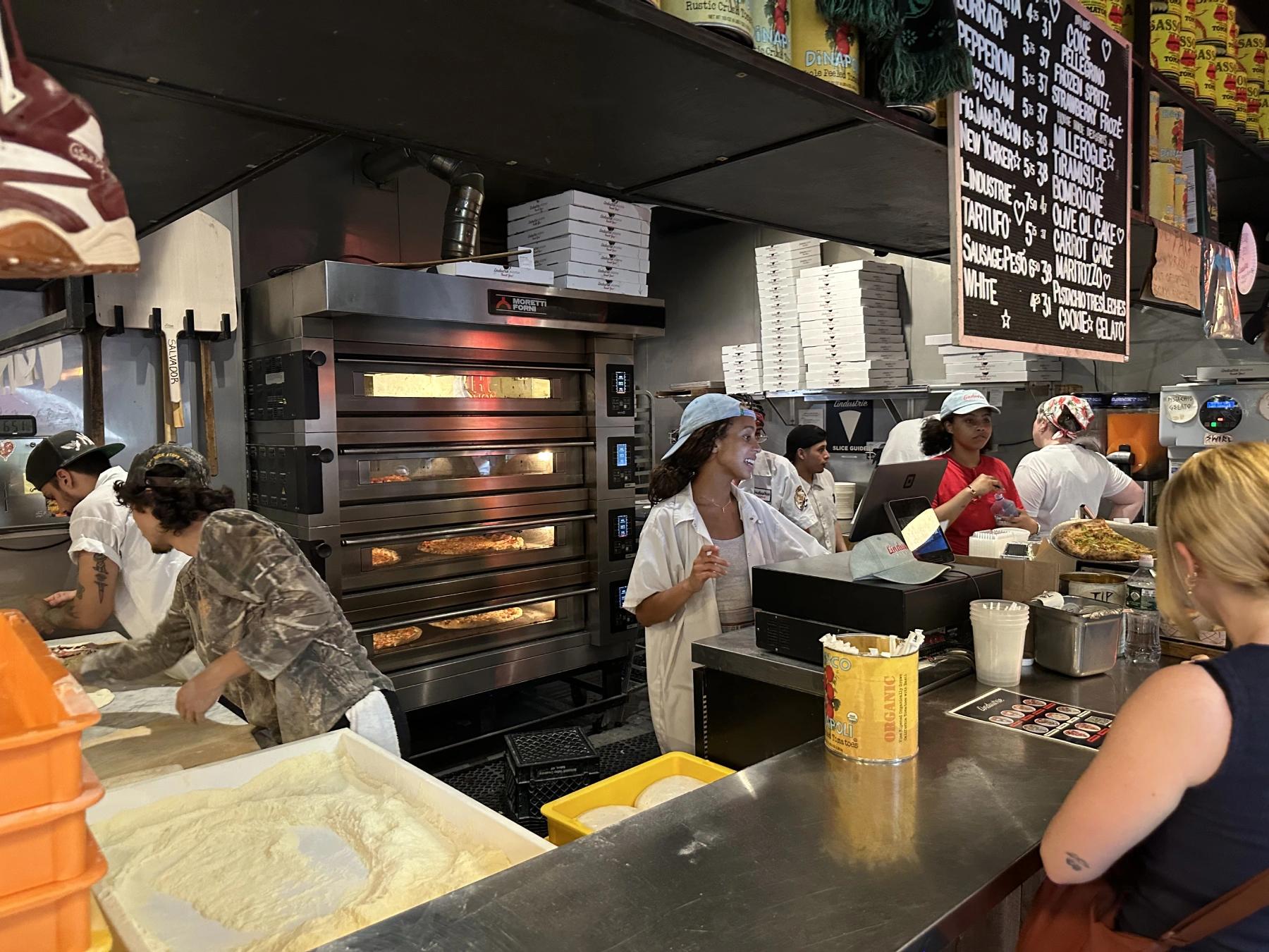 cashier getting orders