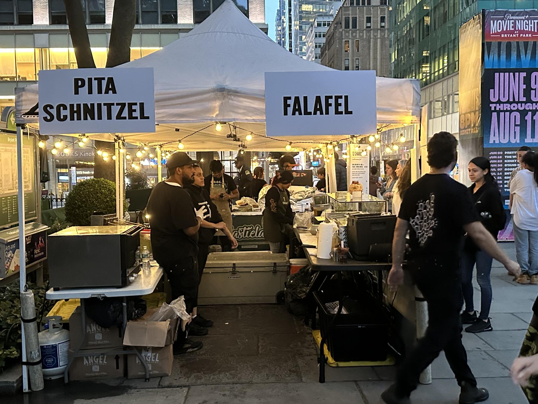 food market in Bryant Park