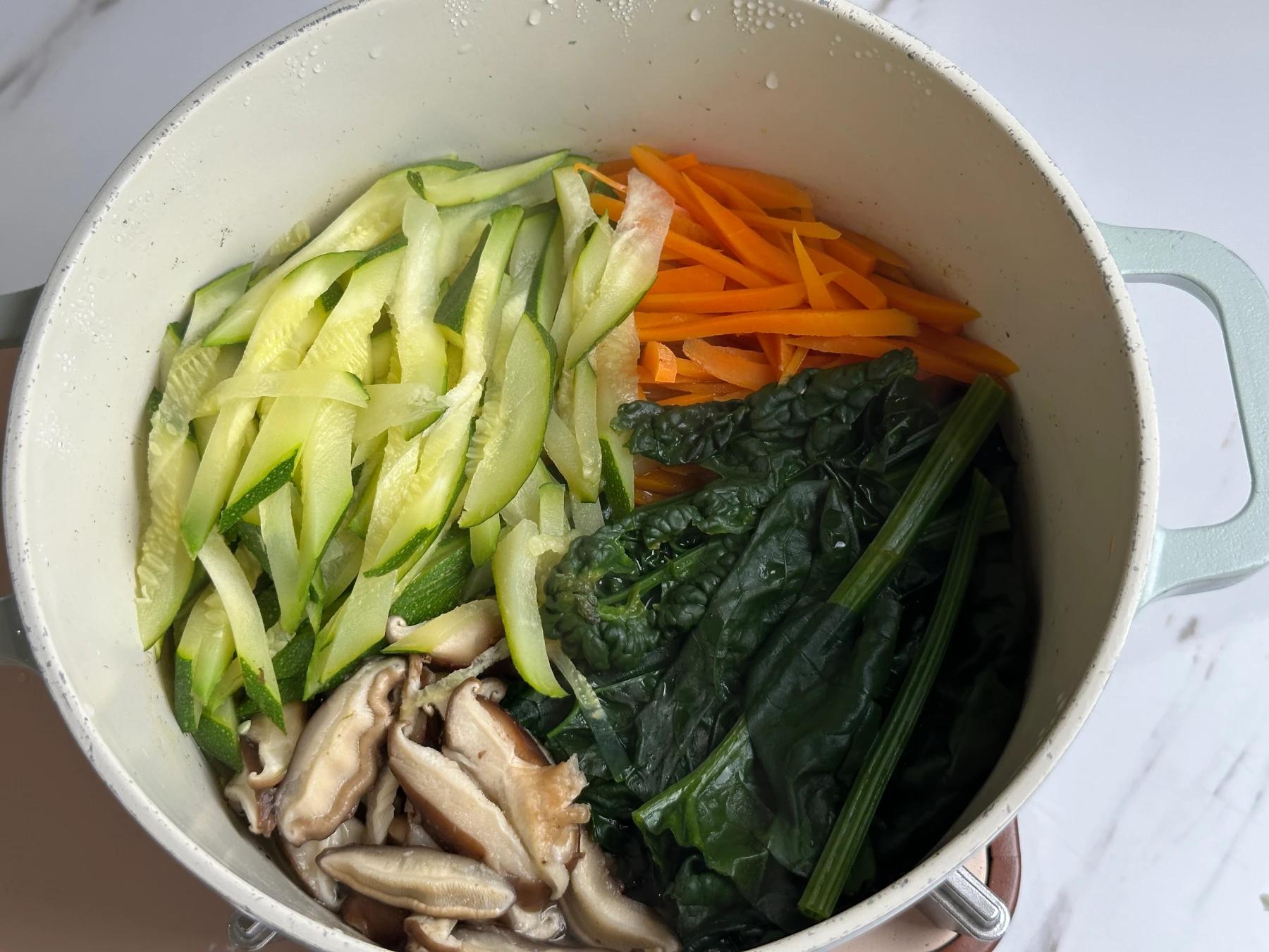 steamed vegetables