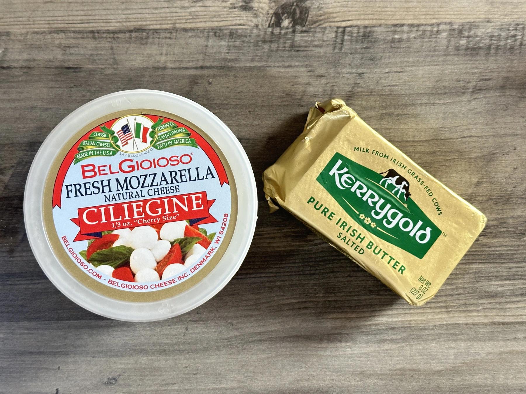butter and cheese