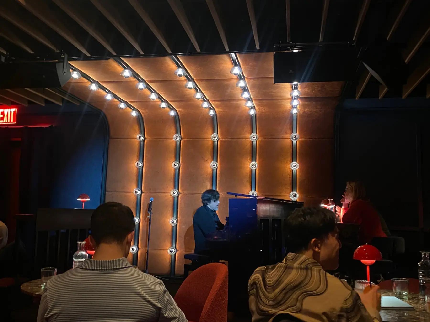 live performance in piano bar