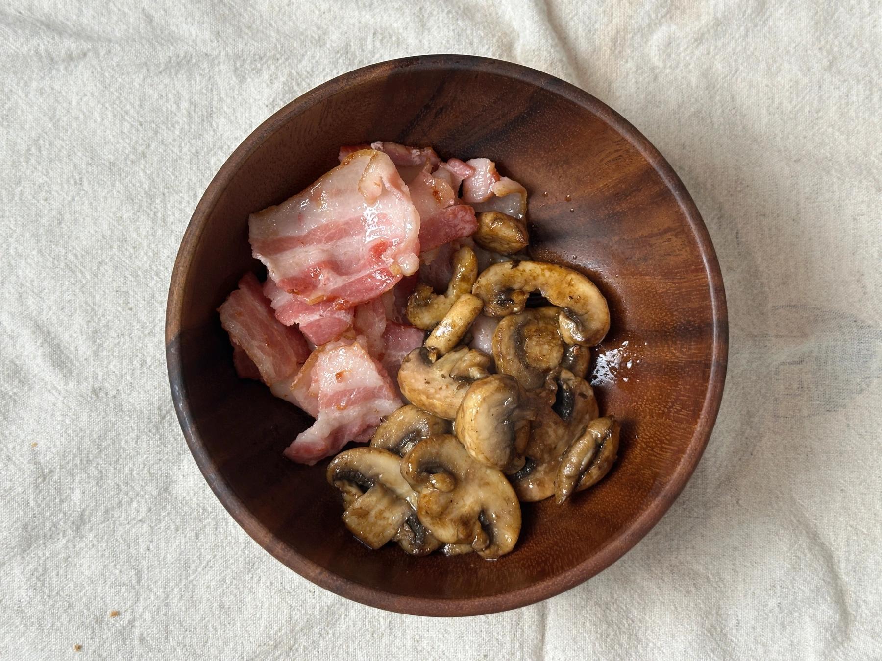 bacon and mushroom